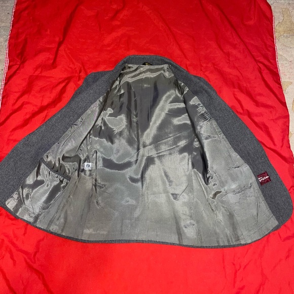 Cross Country Fashions Gray 100% wool jacket Size10 - Picture 6 of 11